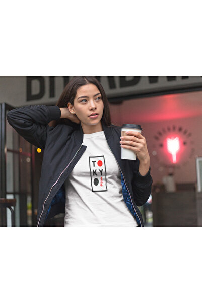MG Tokyo Printed Women's Crew Neck Cotton Oversize Short Sleeve T-Shirt