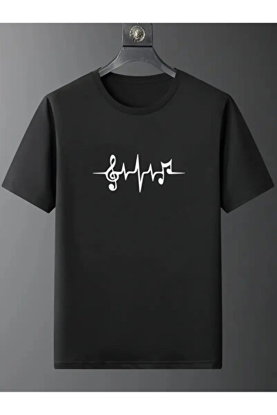 HOFFNUNG Tricou unisex din bumbac supradimensionat cu guler rotund