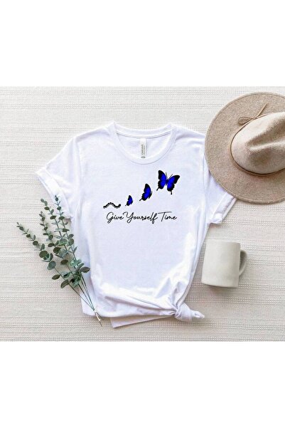 HOFFNUNG Γυναικείο μπλουζάκι με στάμπα πεταλούδας σε μέγεθος