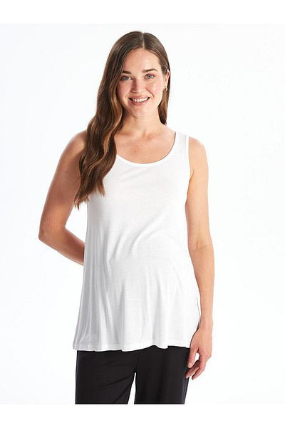 LC Waikiki Lcw Pregnant U-Neck Plain Tank Top