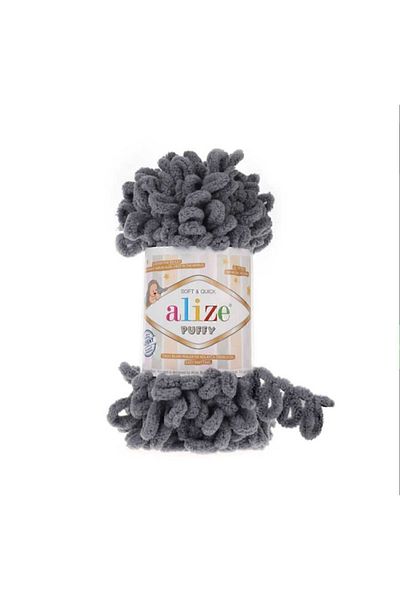 Alize Puffy 5 τεμάχια πλεκτό στο χέρι βελούδινο σχοινί Νο 87