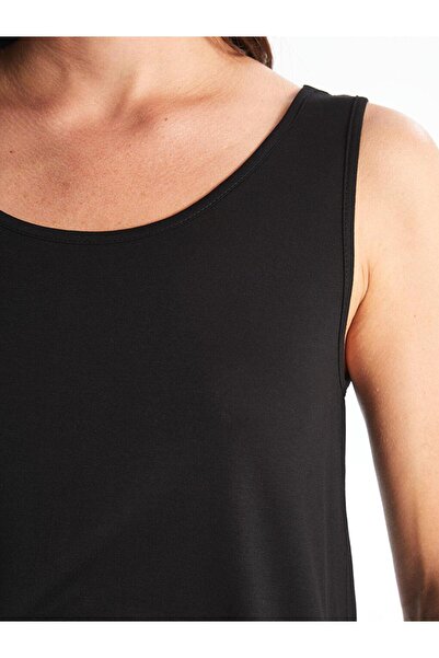 LC Waikiki Black Maternity U Neck Plain Tank Top (S4)