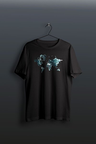 HOFFNUNG Tricou unisex din bumbac supradimensionat cu guler rotund