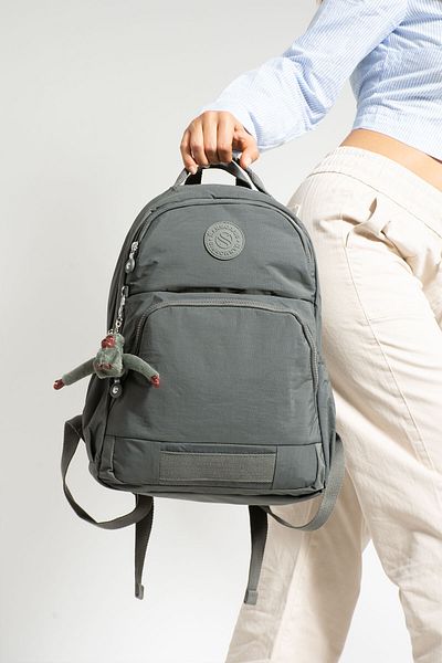 YOGII Barta Model Unisex Αδιάβροχο υφασμάτινο σχολικό σακίδιο πλάτης ταξιδιού με θήκη για φορητό υπολογιστή