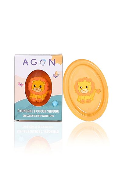 Agon Orange Colored Children's Soap - Extracted Handmade and Toy