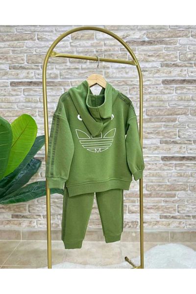 childbaby Boy's Khaki Hooded Bottom Top Suit