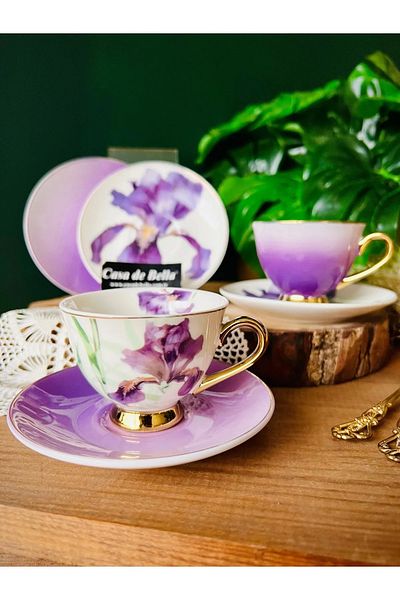 CASA DE BELLA Orkide Bone Coffee Cup for 2 Persons
