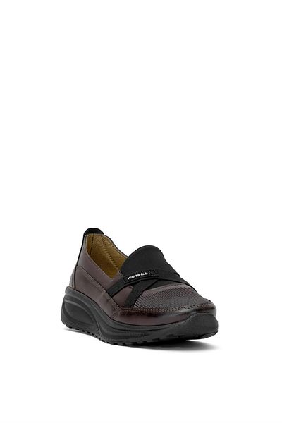 Ayakkabı Fuarı Elit AstWnt312C Γυναικεία Ορθοπεδικά Παπούτσια Casual Καφέ