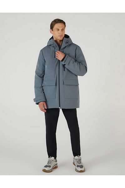 SKECHERS Men's Casual Coat - m Outerwear Coated Jacket S 242049 , Gray