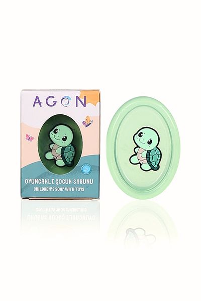 Agon Children's Soap - Mint Extract, Handmade Toy