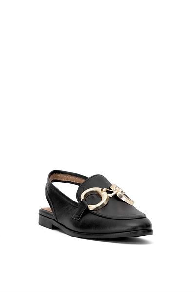 Ayakkabı Fuarı Elit Rch015-R2032 Pantofi casual de damă din piele naturală neagră