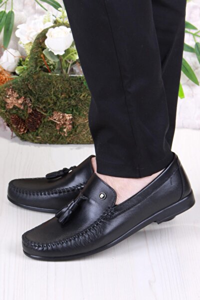 Pierre Cardin 25101 Чорні чоловічі балетки з натуральної шкіри