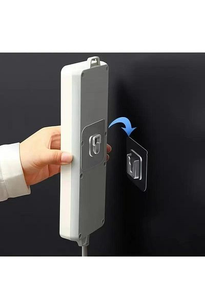 jetfast 2 مشبك لاصق على الوجهين، شماعة تثبيت، خطاف جداري شفاف