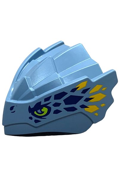LEGO Ninjago Dragon Minifigure - Blue, Head White Chin, 1 Piece to Send