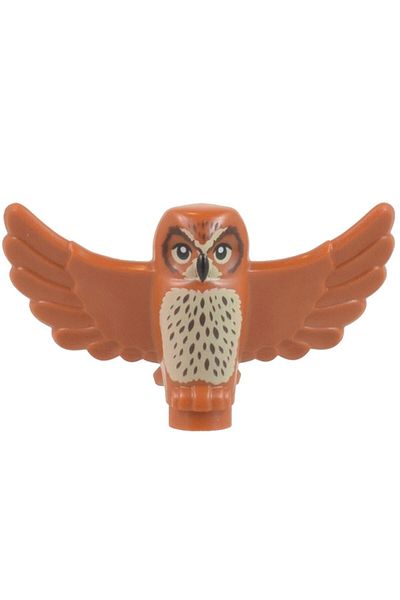 LEGO Original Accessory Moc Custom Animal Animal Owl Harry Potter Light Brown Owl 1 Piece