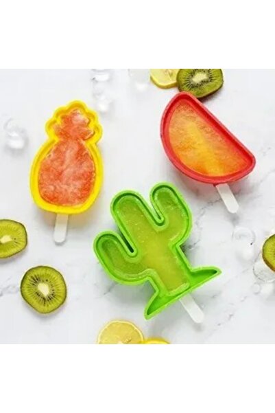 Generic قالب ثلج السيليكون تصاميم فواكه السيليكون