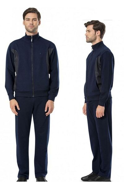 Pierre Cardin Men's Stand Collar Zippered Tracksuit Set W.Ve.36.85.O1.2B