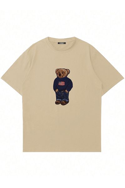 Mad&Calf Μπλουζάκι Unisex Teddy Boy με στάμπα με λαιμόκοψη
