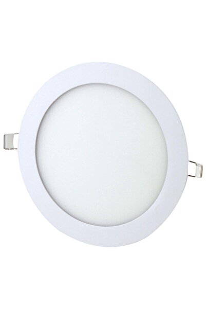 Voltek 6w - 3.5'' Yuvarlak Slim Led Panel Armatür Beyaz Kasa 3000k. Sarı Işık