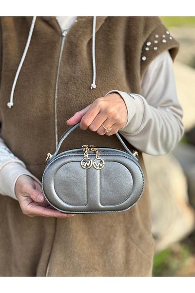 DEV 3 ADAM Gray Women's Box Model Hand Shoulder and Crossbody Bag