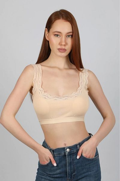 NARIYA Women's Plus Size Bra Cotton Lycra Inner Petli Gathering Battal Bamboo Fabric Comfortable Half Undershirt