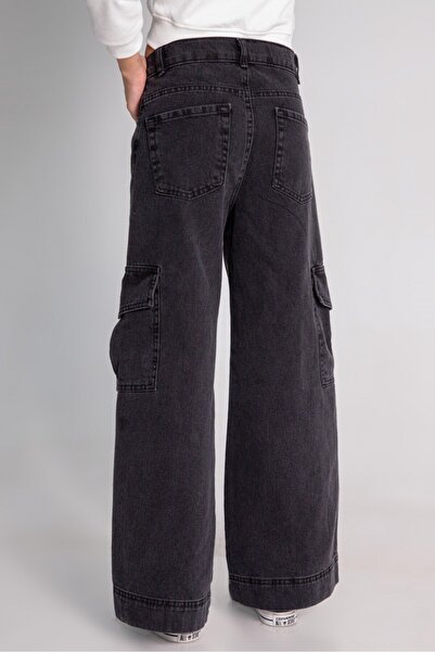 Elabutik M 0200 Kız Denim Pantolon 9-14 YAŞ