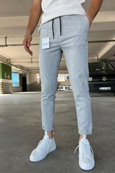 hello7 Ανδρικό παντελόνι Jogger με διπλό πόδι με λεπτή εφαρμογή