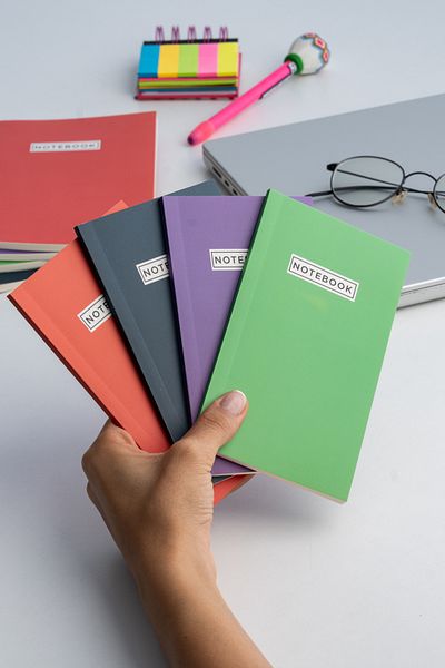 Fly Notes 10X15 cm 64 Pages Unlined School Notebook Set - Mini Notepad, Unlined Series