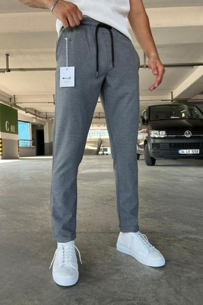 hello7 Ανδρικό παντελόνι Jogger με διπλό πόδι με λεπτή εφαρμογή