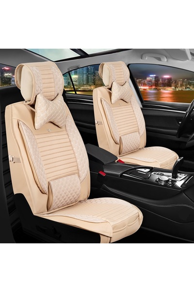 Generic Brand غطاء مقعد سيارة من الجلد متوافق مع طراز Elite من Toyota Land Cr...