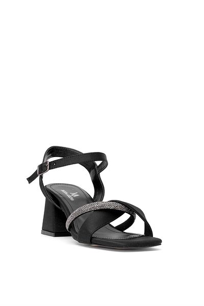 Ayakkabı Fuarı Elit Brk2016S - Black Women's Buckle Classic Heeled Shoes