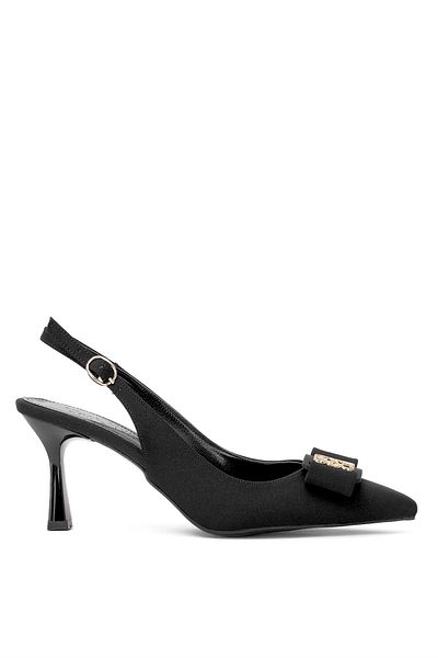 Ayakkabı Fuarı Elite Pm492 K1320T - Black Women's Classic Heeled Shoes
