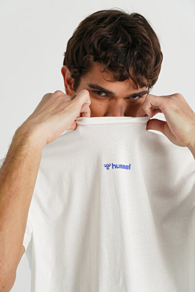 hummel HMLSMITH OVERSIZE T-SHIRT S/S ΑΝΔΡΙΚΟ ΜΠΟΥΜΕΛΟ ΜΕ ΚΟΝΤΟ ΜΑΝΙΚΙ