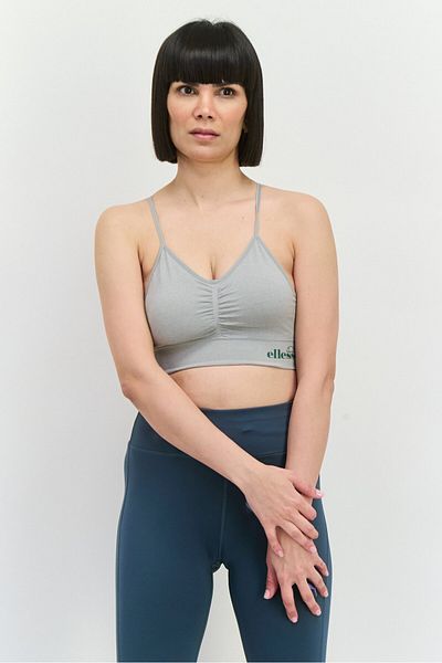 Ellesse Women 2 Pieces Sportswear Fit Training Bra, Grey
