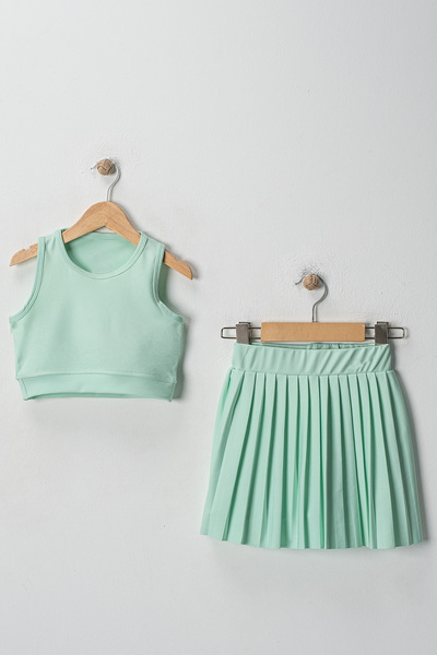 JW.22 Children's Tennis Skirt Crop Suit Tennis Skirt Tennis Crop Sea Pool Swimsuit