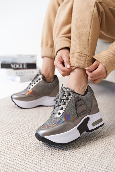 Cananın Pabuçları MDN 854 GİZLİ TOPUK SİMLİ SPOR AYAKKABI