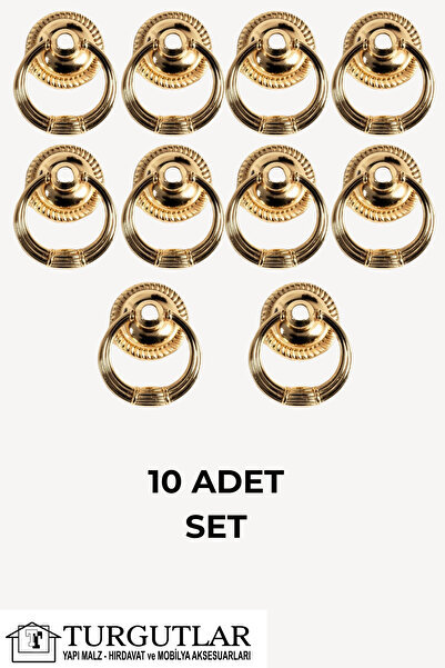 TURGUTLAR Lüks Antik Halka Kulp Dekoratif Mutfak Mobilya Dolap Çekmece Kulbu ...