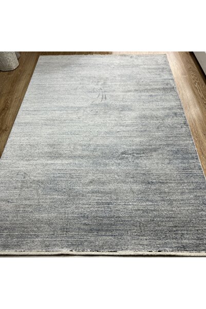 Hoomrugs Elexus Halı Ruby 2482 Koyu Gri Mavi Düz Kırçıllı Salon Halısı