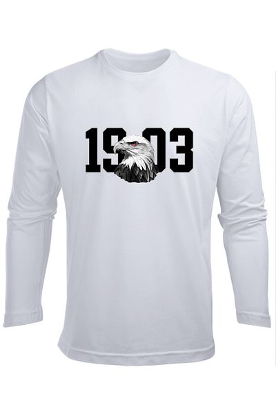Efendioğlu Design Tricou copii din bumbac imprimat VULTURUL 03 cu MANECĂ LUNGĂ
