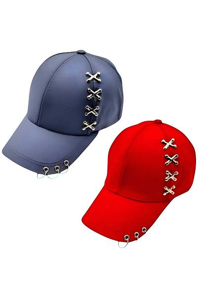Trenderrs Σετ καπέλων μπέιζμπολ Unisex Punk Master 2 τεμ