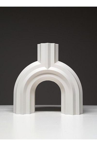 3D Brothers White Arched Greek Decorative Vase Suitable for Home/Office Decore
