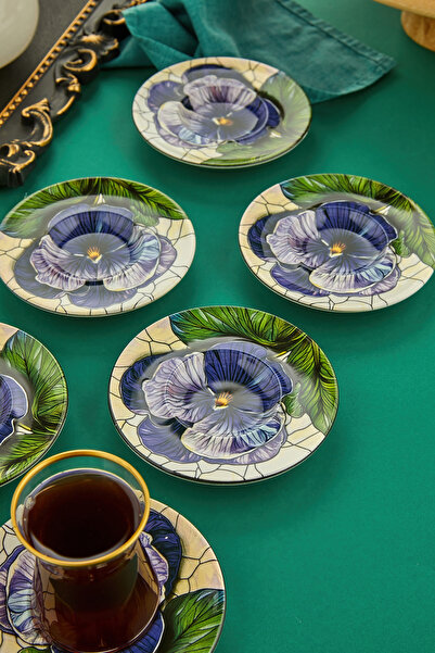 EMBazaar 6 Pieces Morgana Tea Plate Coaster