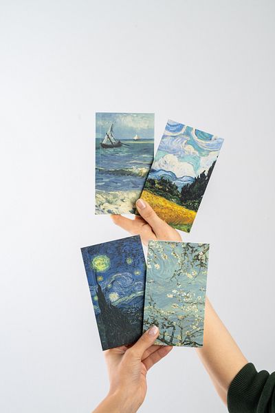 Fly Notes Van Gogh Set of 4 Unlined Notebook 10 X 15 cm 64 Pages School Notebook Mini Notebook Gift Notebook