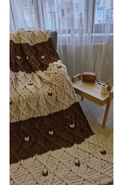 ALPJOY Puffy Single Heart Blanket 140 X 200 cm