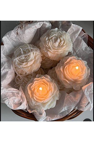 mislinapearls Bernami 4lü şakayık mum