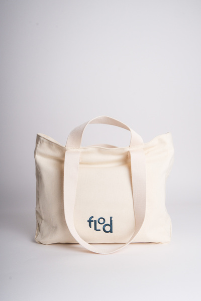 Flod Design Flod Tote Omuz Çantası - %100 Pamuk, Hafif