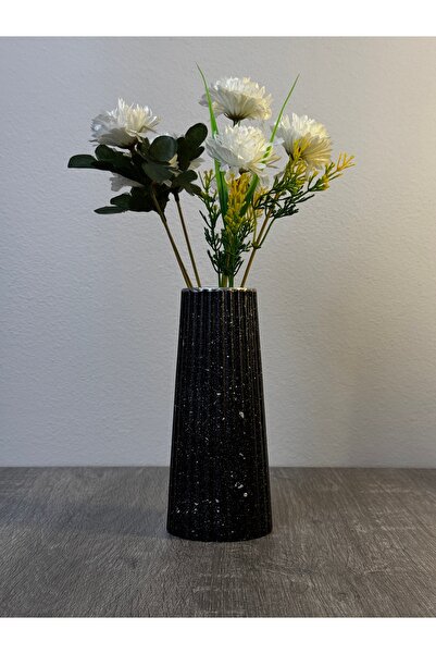 KK Bohem Vazo Modeli 18cm Büyük Boy Çizgili Vazo