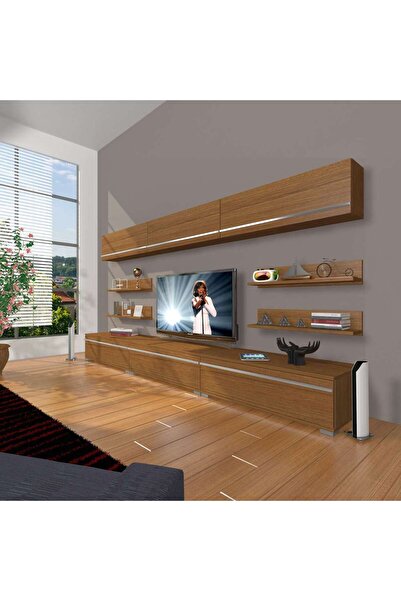 Decoraktiv Eko 8y Mdf Tv Ünitesi Tv Sehpası - Naturel Ceviz