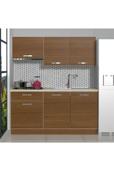 Decoraktiv Naturel 160 Mdf Hazır Mutfak Dolabı - Naturel Ceviz
