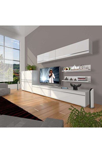 Decoraktiv Eko 6y Mdf Std Tv Ünitesi Tv Sehpası - Parlak Beyaz